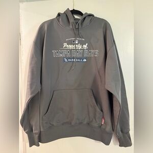 MajesticTampa Bay Rays Men’s Gray Hoodie